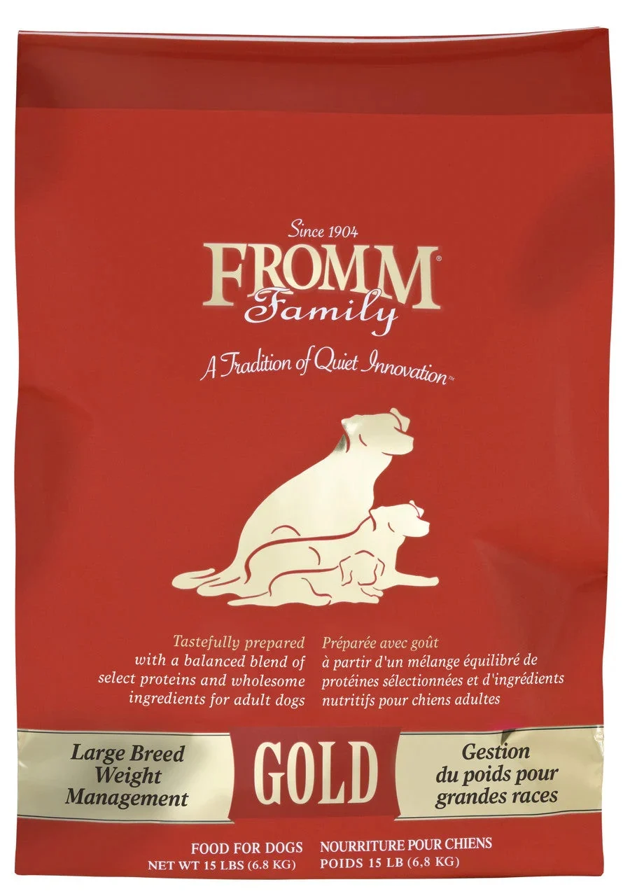 Fromm Large Breed Weight Management Gold Dog Food 15 Lb