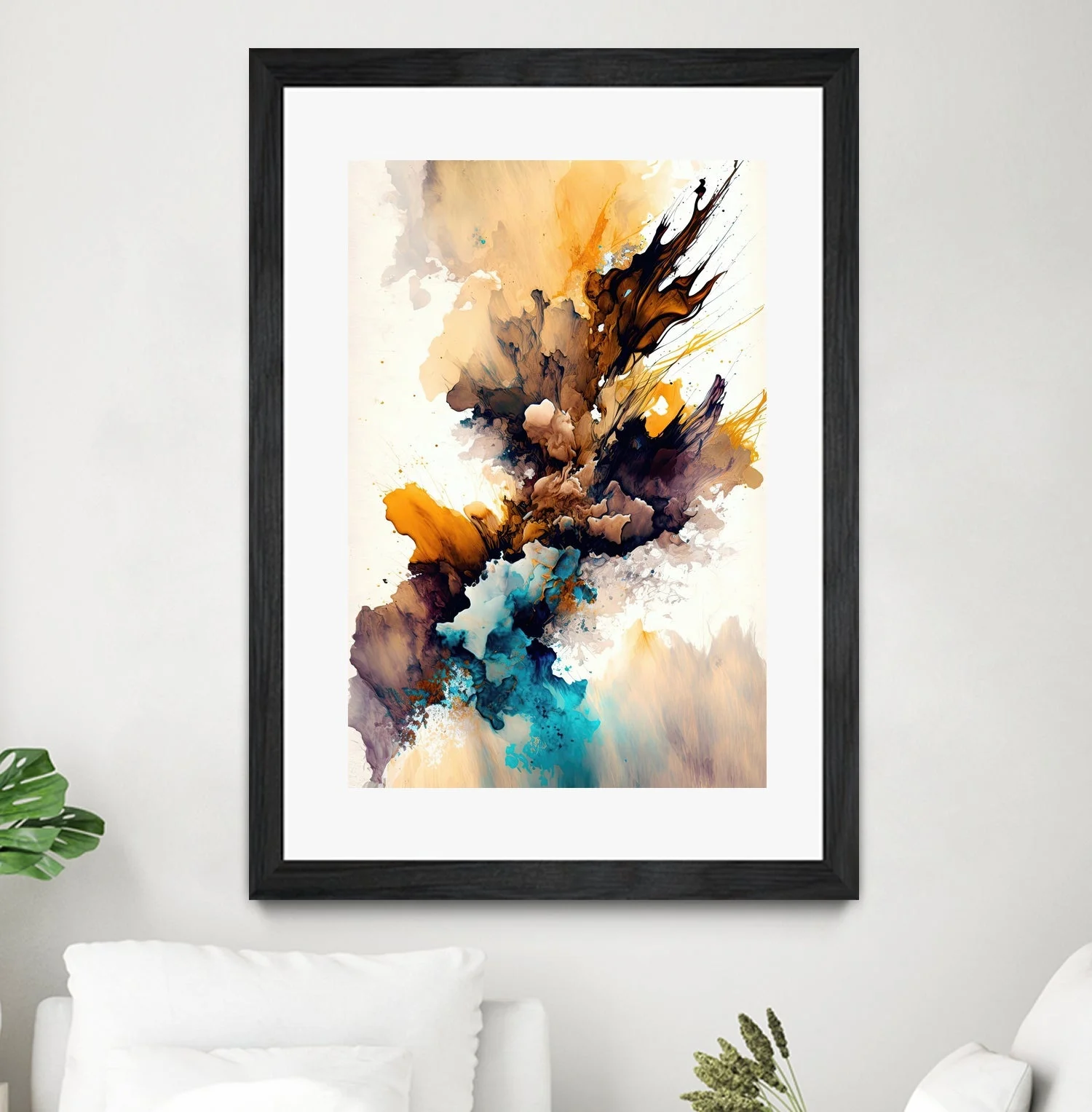 Autumn Hues - Matted And Framed Black/24 X 32 Inches