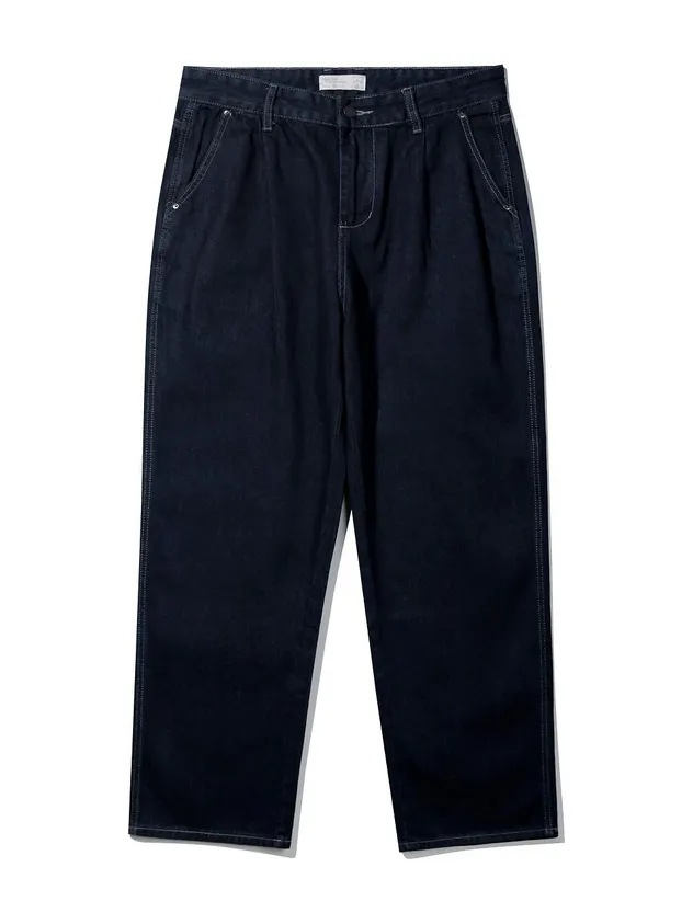 Bakken One-tuck Denim Pants Bk8935_indigo