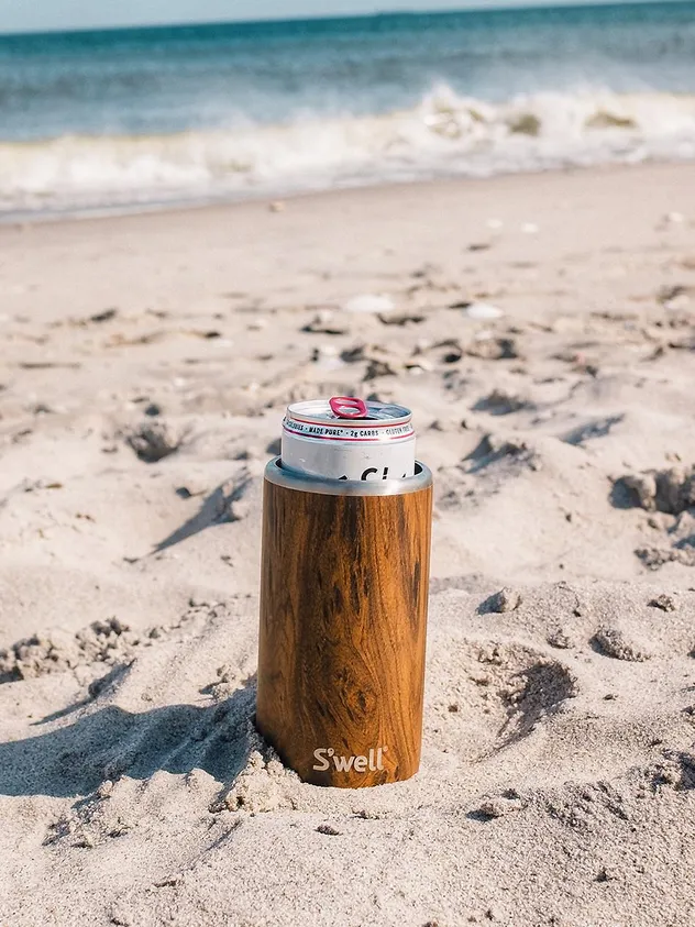 Swell Barwear Slim Ice Drink Chiller 350ml Teakwood