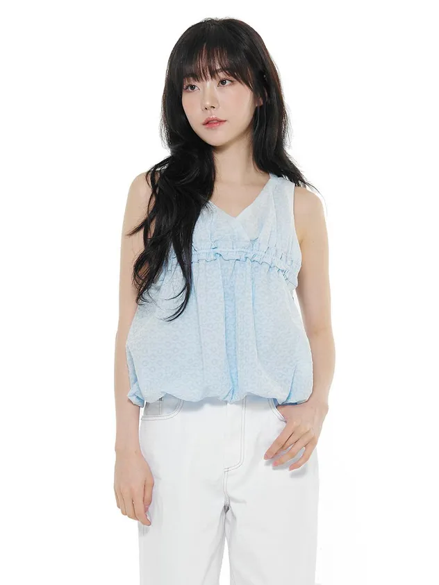Balloon Sleeveless Blouse (lebsmbl5302)