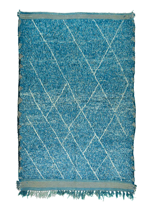 Anzal’s Cobalt Hand-knot X Zanafi Peak Border