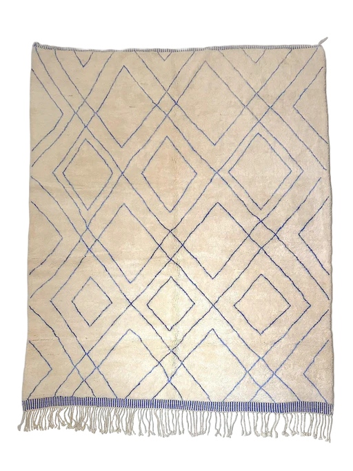 Fadma's Indigo Trellis Hand-knot