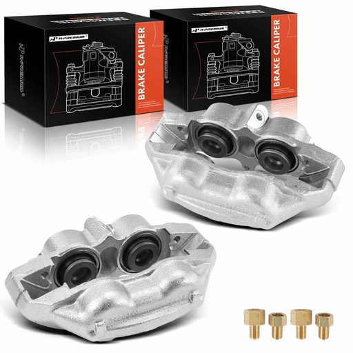 2-pc Front Driver & Passenger 4-piston Brake Caliper For 1967-1968 Oldsmobile Vista Cruiser