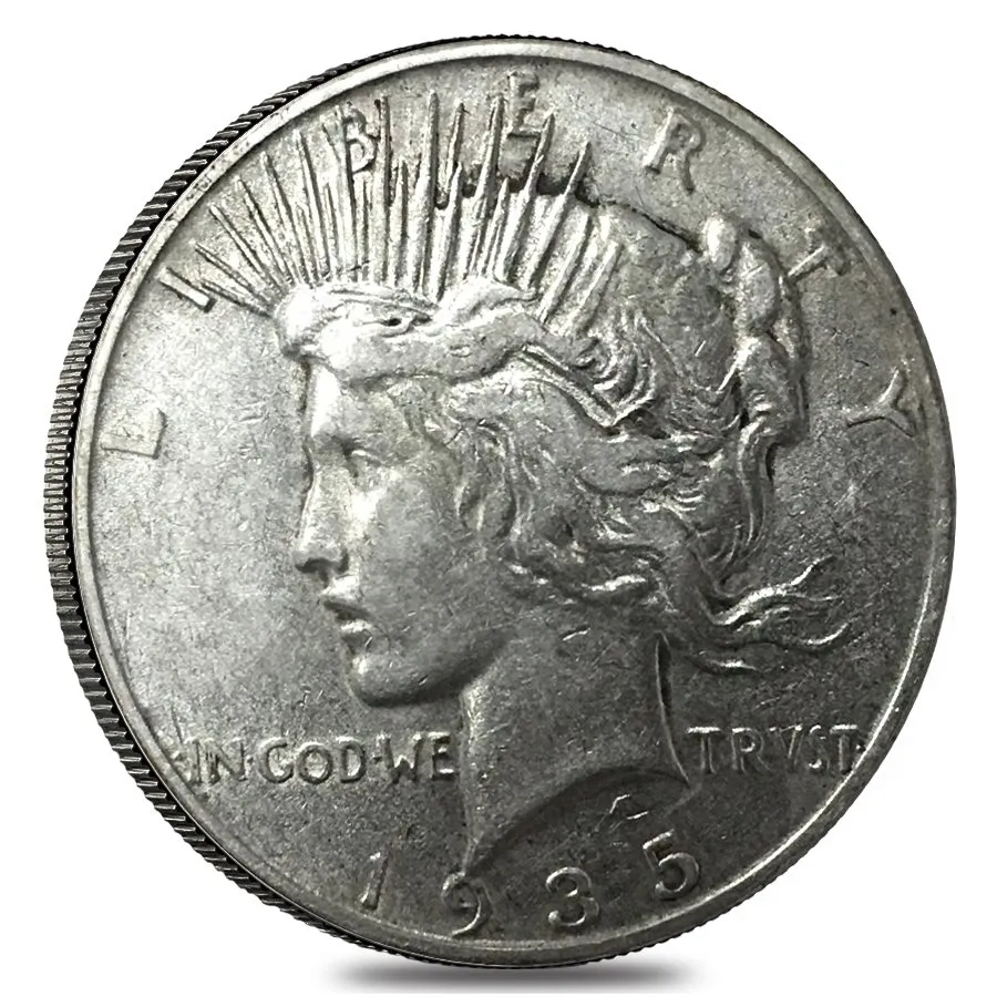 1935-s Silver Peace Dollar Vg-vf