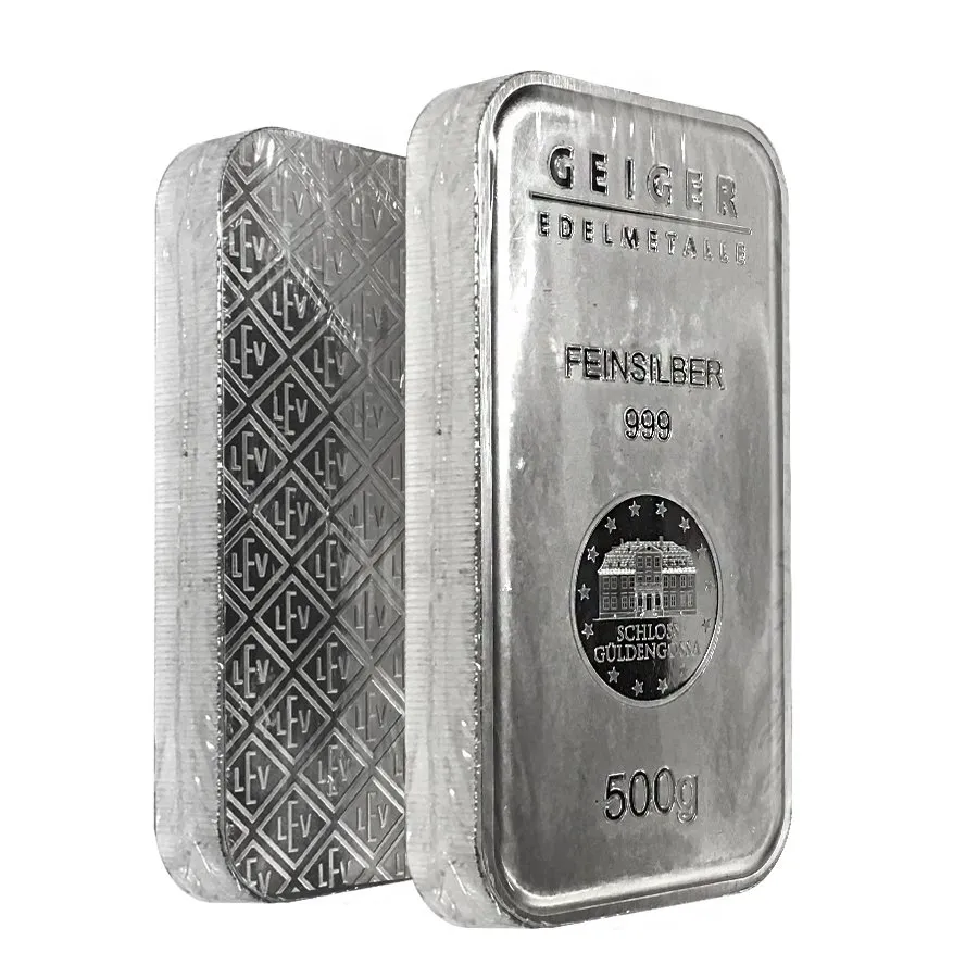 500 Gram Geiger Security Line Silver Bar