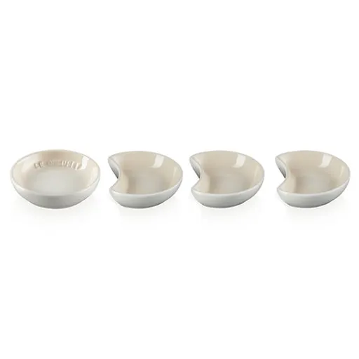 Le Creuset Meringue Stoneware Set Of 4 Sauce Dishes