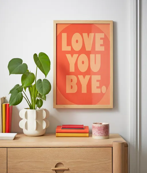 Love You Bye Framed Print