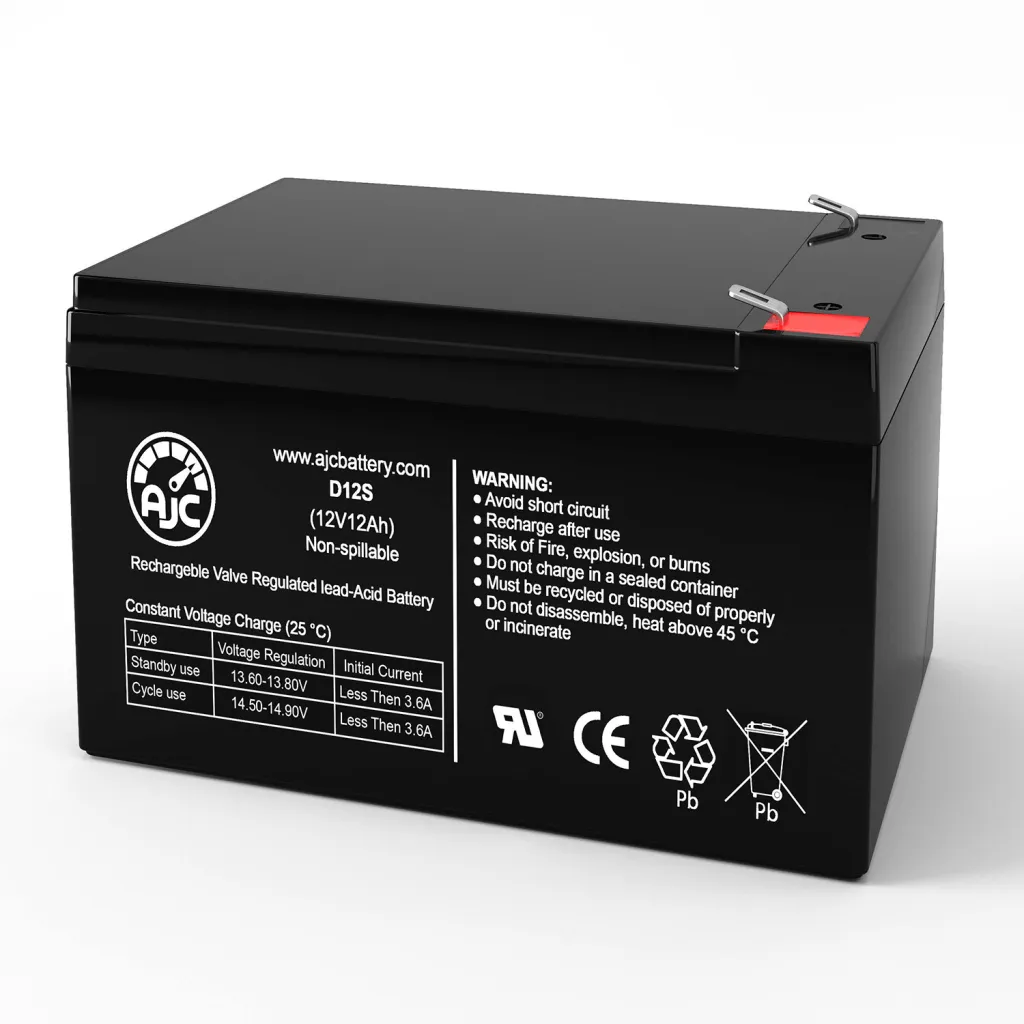 Ajc Rad2go Great White E36 Electric Scooter Replacement Battery 12ah 12v F2