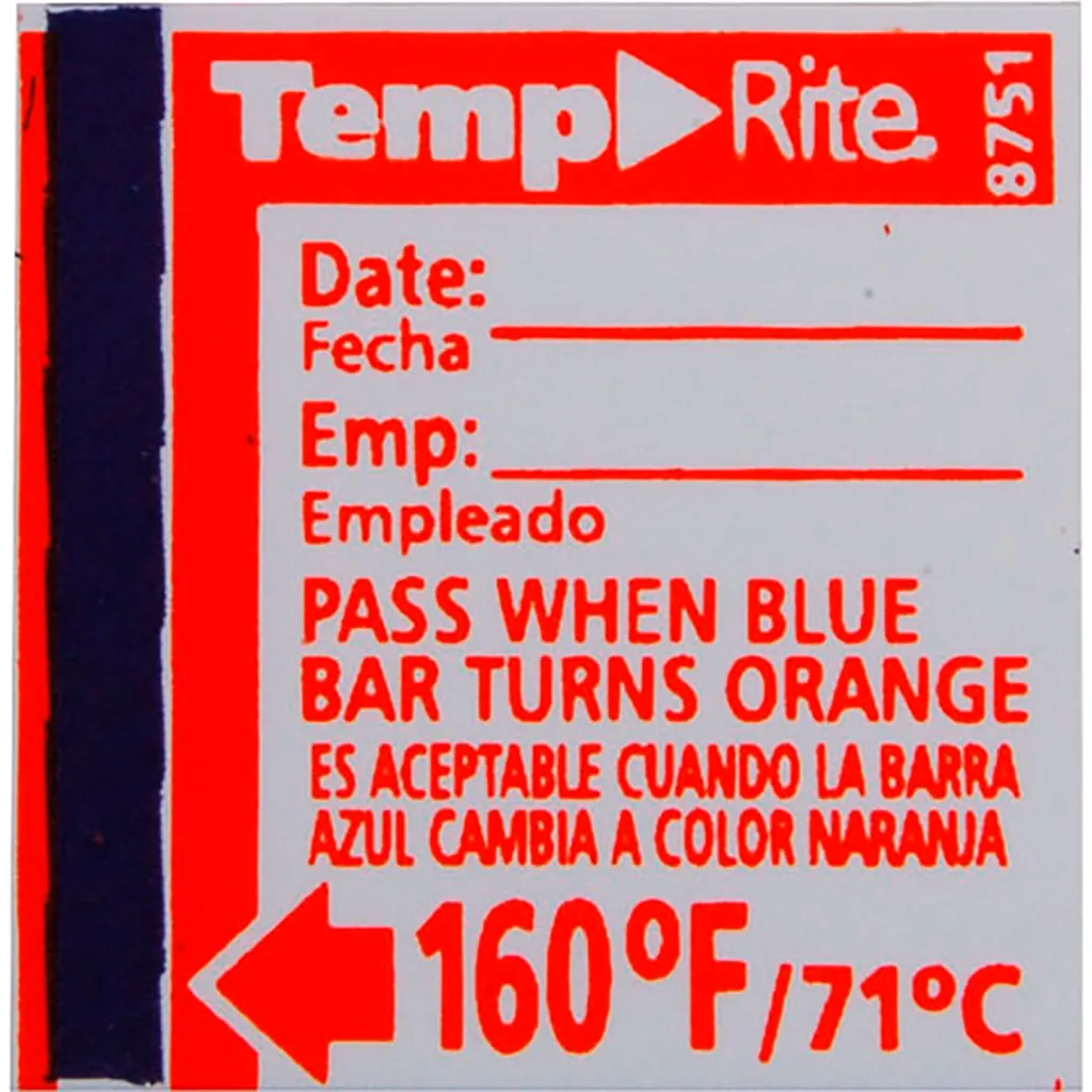 Allpoints 1381259 Label, Temperature, 160f For Taylor Precision Products, L.p.