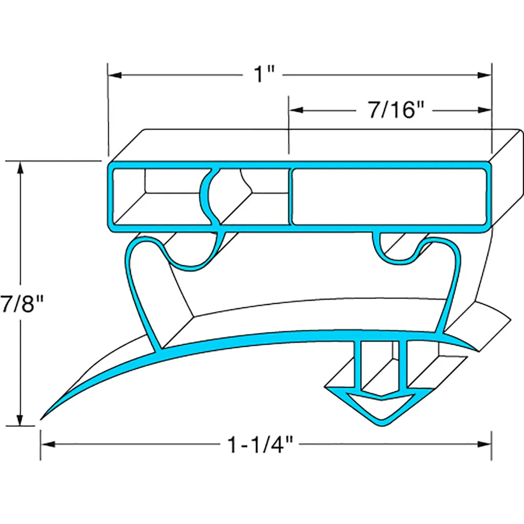 Allpoints 741341 Gasket 25 1/2" X 53" For True Manufacturing