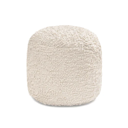 Stratford Pouf - Ivory