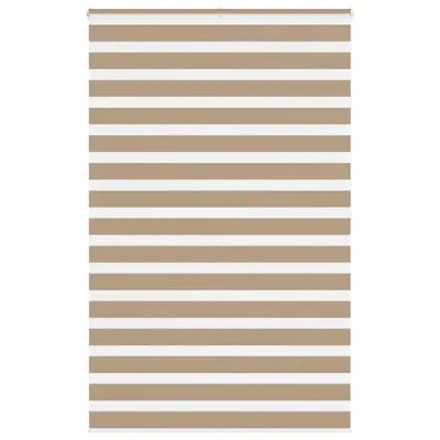 Zebra Blind Sand Brown 145x200 Cm Fabric Width 140.9 Cm Polyester