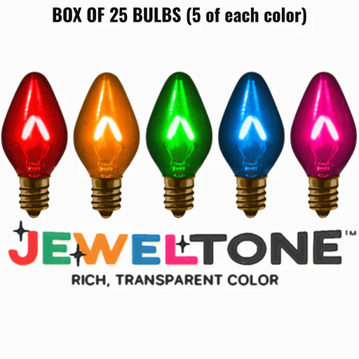 65204 C7 Jeweltone 25 Ct Led Bulbs