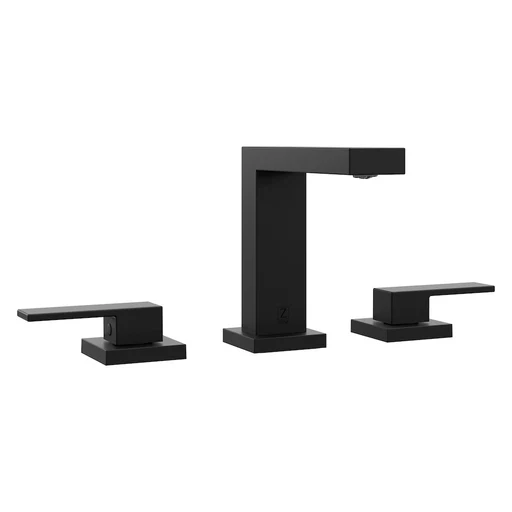 Zline Palisades Modern Widespread Bath Faucet In Matte Black (rbcn3-bf-mb)