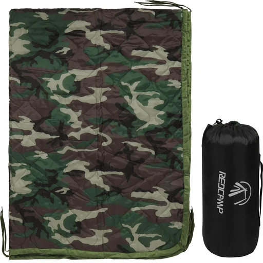 Wobbie Blanket, Poncho Liner For Hiking, Survival Compression Carry Bag