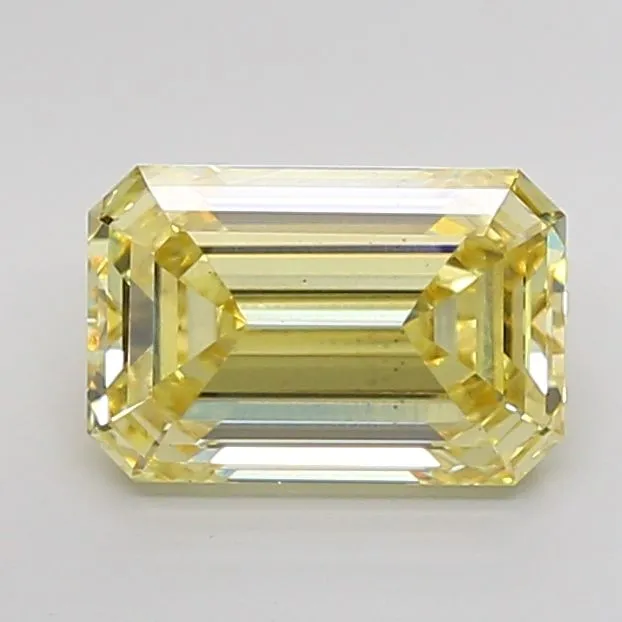 3.83 Ct. Fancy Intense Yellow/vs2 Emerald Lab Grown Diamond