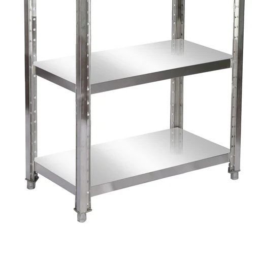 Scaffale In Acciaio Inox 180x50x155cm 4 Ripiani Per Uso Domestico E Professionale