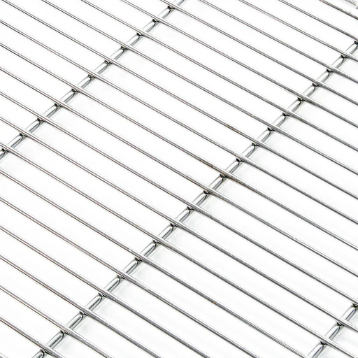 Griglia Rettangolare In Acciaio Inox 58 X 30 Cm Per Barbecue A Carbone E A Gas