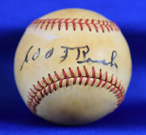Edd Roush Jsa Coa Autograph Feeney National League Signed Baseball