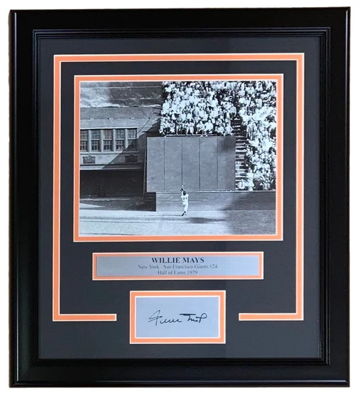 Willie Mays Framed San Francisco Giants 8x10 Photo W/ Laser Engraved Signature