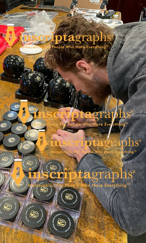 Laurent Brossoit Signed Vegas Golden Knights 11x14 Photo Coa Inscriptagraphs Vgk