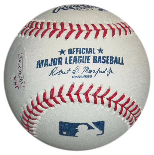 Manuel Margot Signed Manfred Baseball Jsa Witnessed Auto Coa Twins Rays Tigers