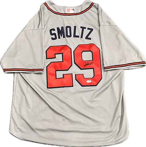 John Smoltz Signed Jersey Psa/dna Atlanta Braves Autographed