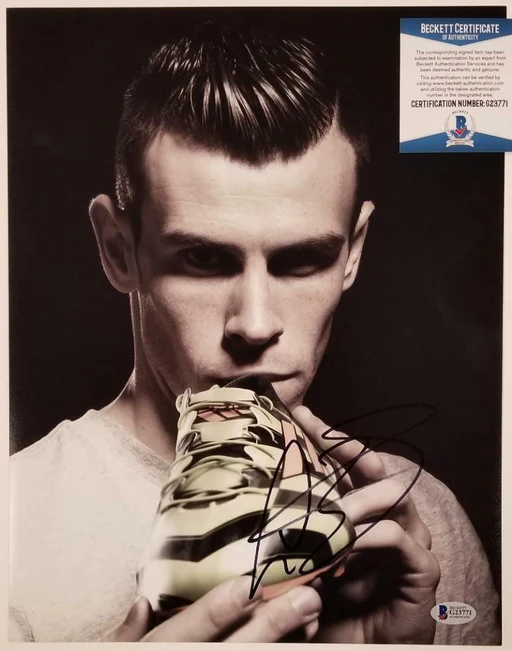 Gareth Bale Signed 11x14 Photo Real Madrid Wales Autograph L ~ Beckett Bas Coa