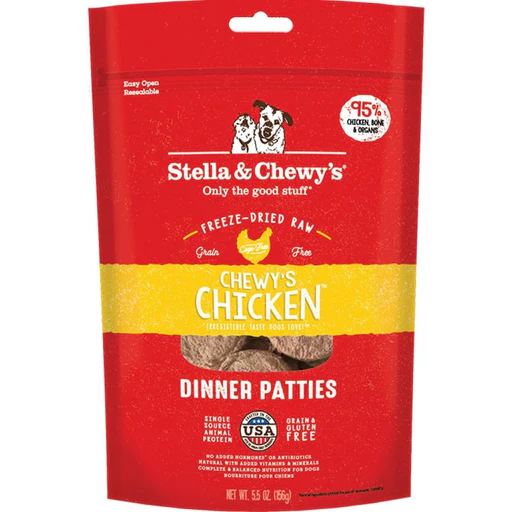Stella & Chewy's Freeze-dried Raw Dinner Patties Dog Food Chewy’s Chicken 5.5-oz