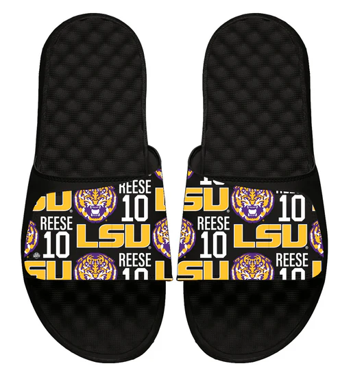 Lsu Angel Reese Pattern Mantra Slides