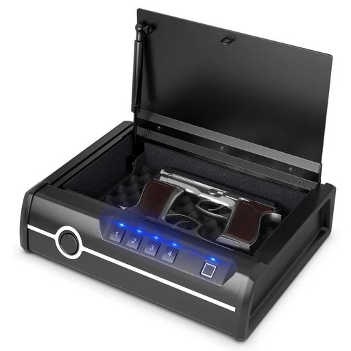 Gun Safe For 2 Pistols, Doj Approved Pistol Safe
