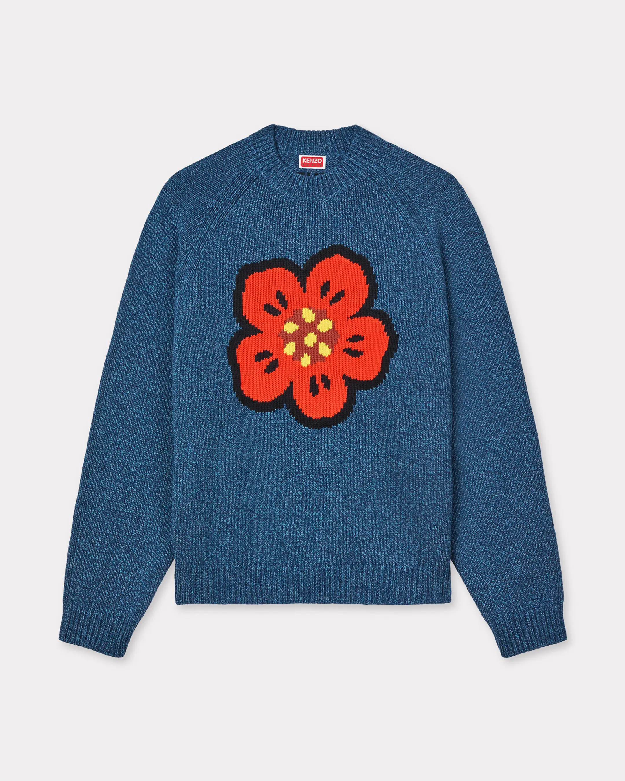 'boke Flower' Jumper In Cotton Wool