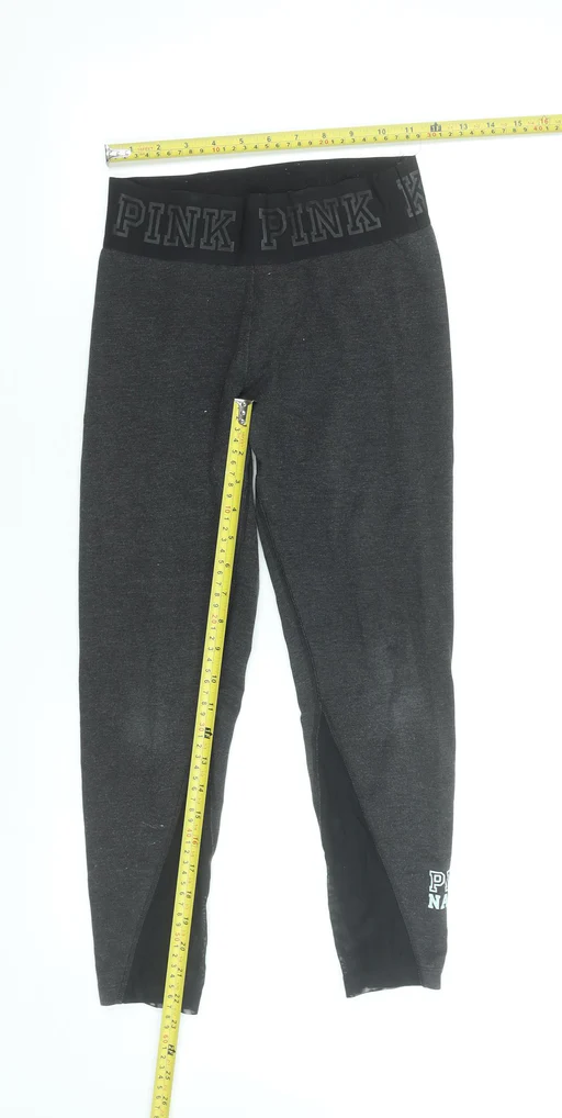Victoria's Secret Pink Womens Grey Xs Cropped Leggings Athleisure