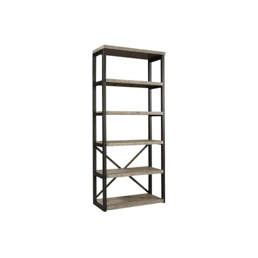 Joplin Grey Open Display Etagere Bookcase