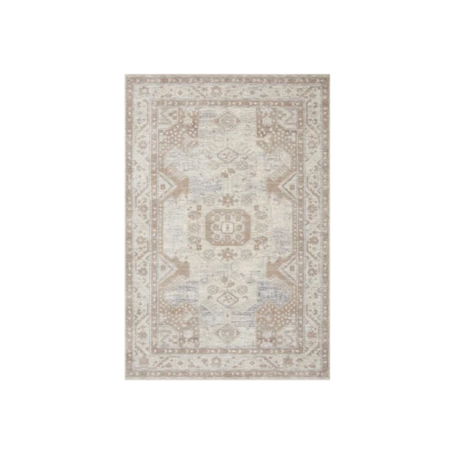 2'3"x3'10" Rug-magnolia Home Carlisle Ivory/taupe By Joanna Gaines X Loloi | Low Pile | Rectangle | Botanical