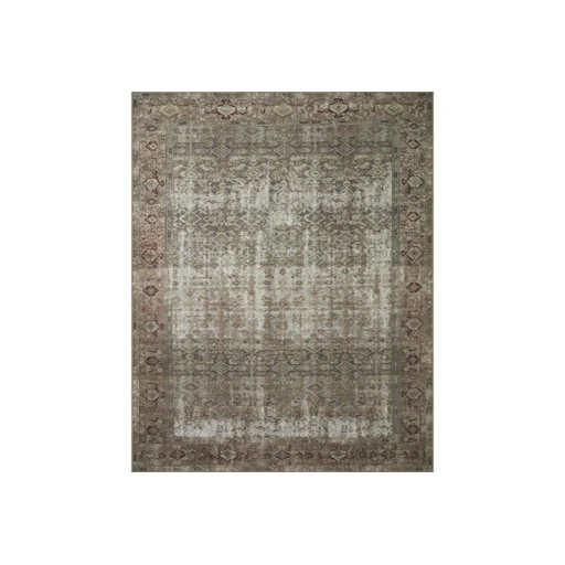 5' X 7'6" Rug-georgie Moss Green & Sand By Amber Lewis | Rectangle | Low Pile