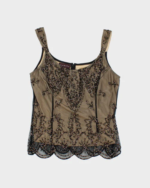 Marina Beaded Cami Top - S