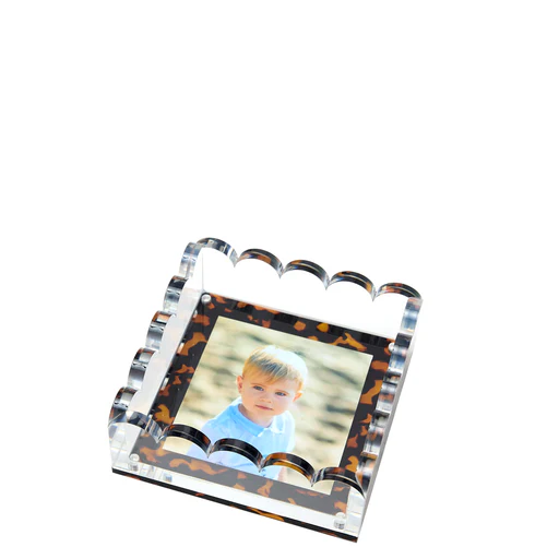 Scallop Photo Tray - Small - Tortoise