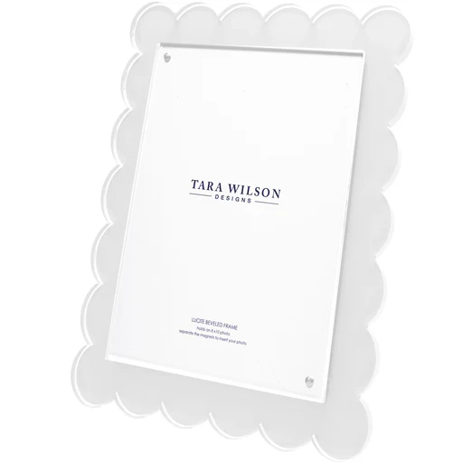 Scallop Frame - 8 X 10 - White