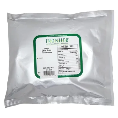 Frontier Herb Chia Seed Whole - Single Bulk Item - 16 Oz