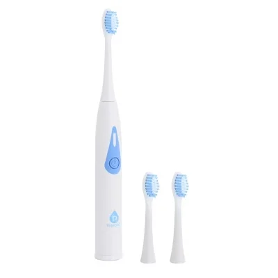 Pursonic Tb20 Ultrasonic Electric Toothbrush In White With 3 Brush Heads