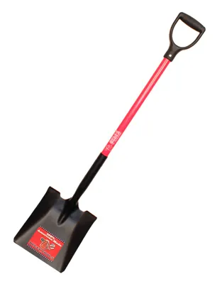 Square-point Shovel, Fiberglass D-grip Handle