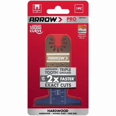 Ground Tooth Power Curve Hardwood Oscillating Tool Blade, 2-1/2-in.