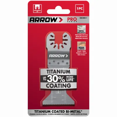 Titanium Metal Oscillating Tool Blade, 1-3/4-in.