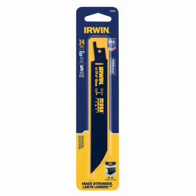 Bi-metal Reciprocating Saw Blade, Metal, 14 Tpi, 6 In.