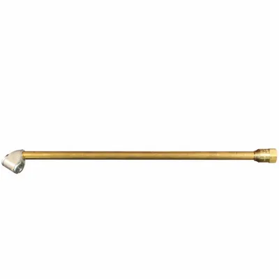 Dual Head Air Chuck, Brass, 1/4 In. Fnpt X 12 In.