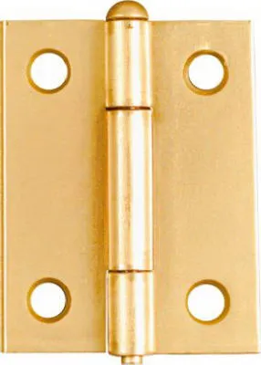 2-pk. 2 In. Narrow Hinges, Light-duty, Dull Brass