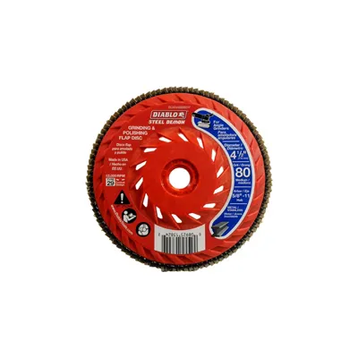 Steel Demon Hub Flap Disc, 80-grit, 4-1/2-in.