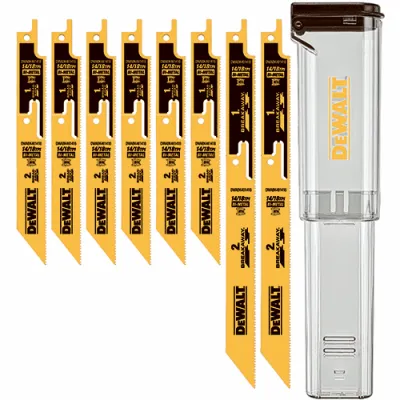 Breakaway Reciprocating Saw Blade With Case, 8-pc.